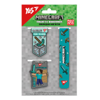 Закладки магнітні Minecraft 3 шт Yes (708346)