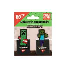 Закладки магнітні YES Minecraft, висікання, 2 шт (708397)