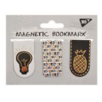 Закладки магнитные YES Golden mark фольга 3шт (707000)